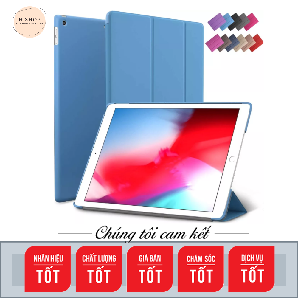 Bao da kiêm ốp lưng silicone dẻo siêu bền cho ipad 10.2 inch