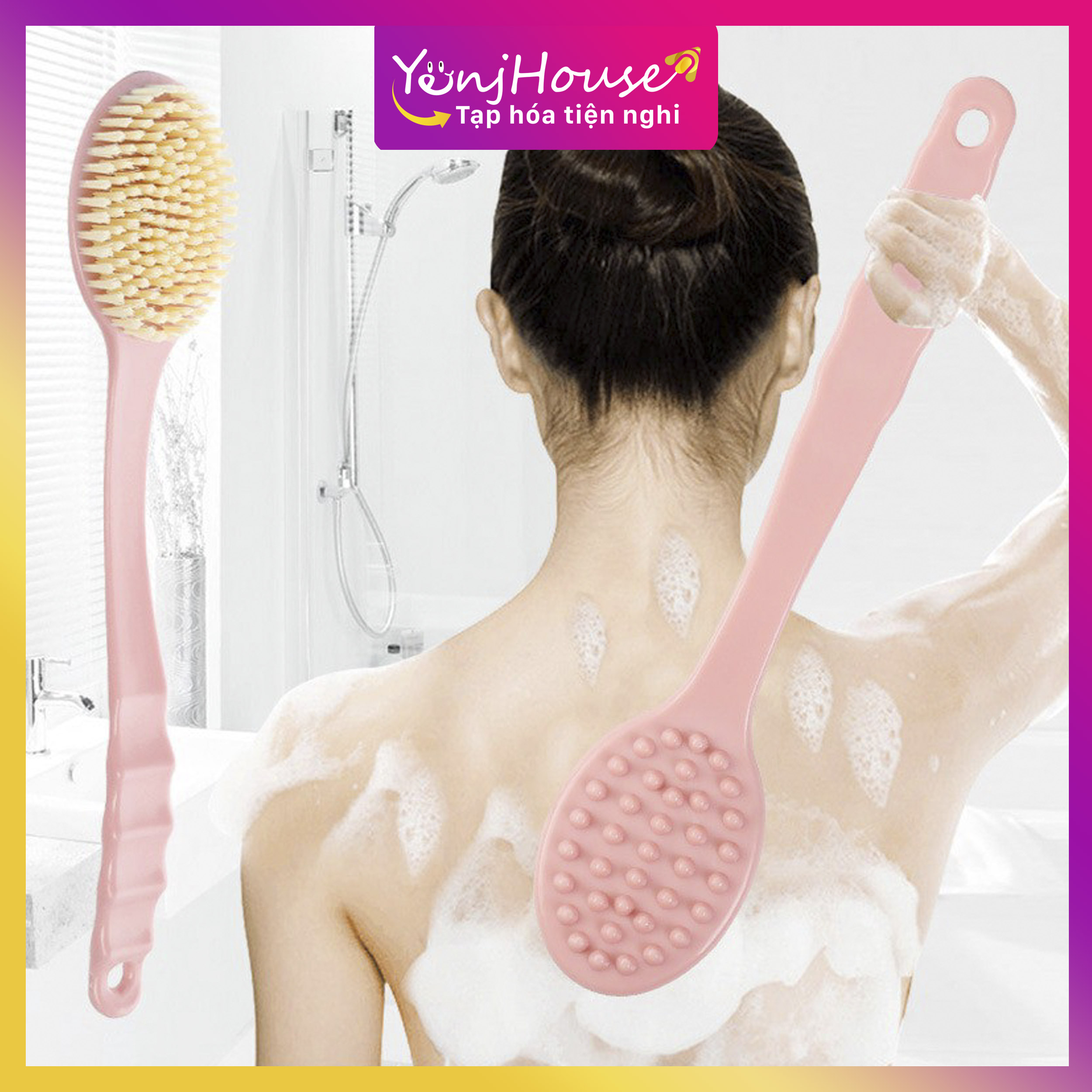 Bàn chải cọ lưng, chà lưng khi tắm - yenjhouse