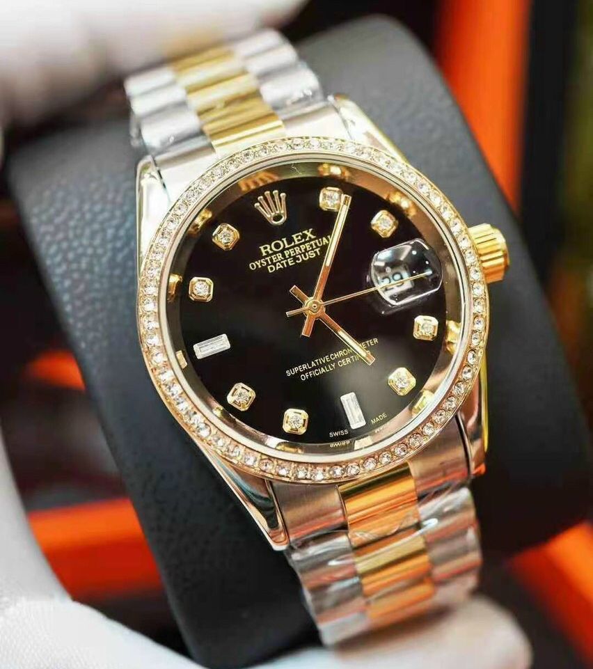 Đồng hồ Rolex38mm Nam đính viền đá dây kim loại đúc đặc cao cấp, bảo hành 12t- dong ho nam -đồng hồ nam giá rẻ -đồng hồ nam chống nước -đồng hồ nam chính hãng- đồng hồ nam - đồng hồ đôi nam nữ- đồng hồ thông minh