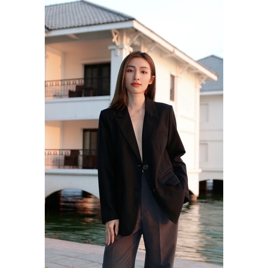 ZIEL Áo Blazer form Oversize | Berry Blazer