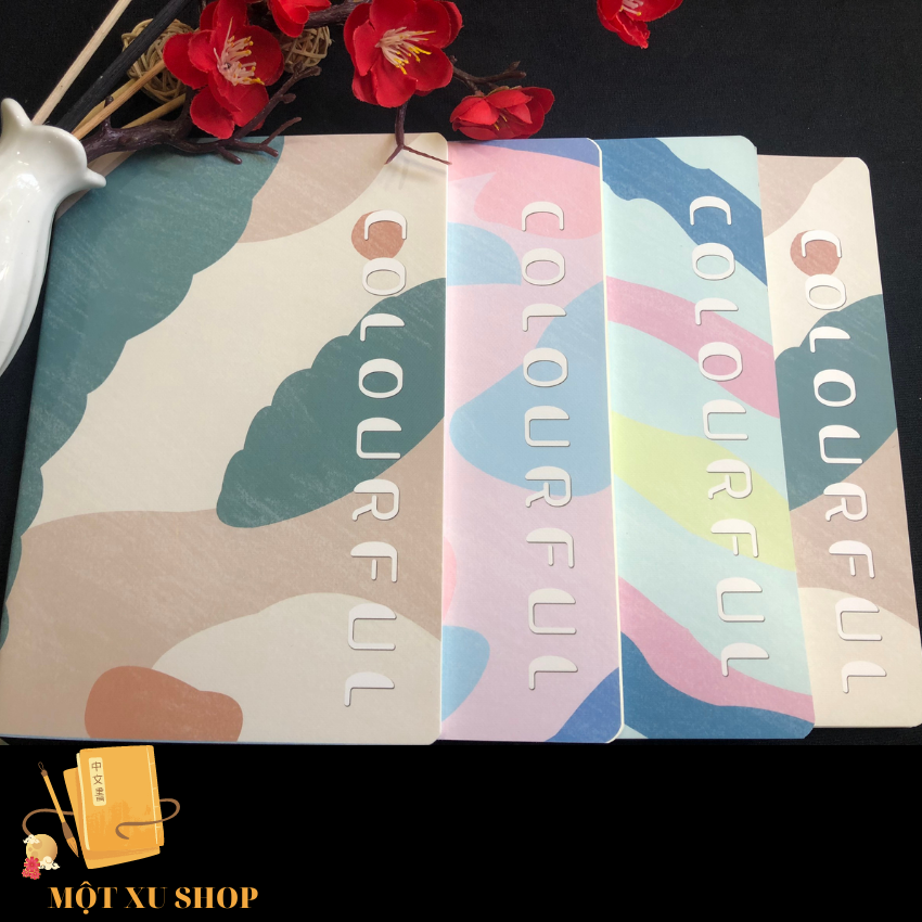 [ FREESHIP] Vở học sinh tập ghi chép phong cách Trung Quốc Colourful A5 dễ thương mx07 motxushop