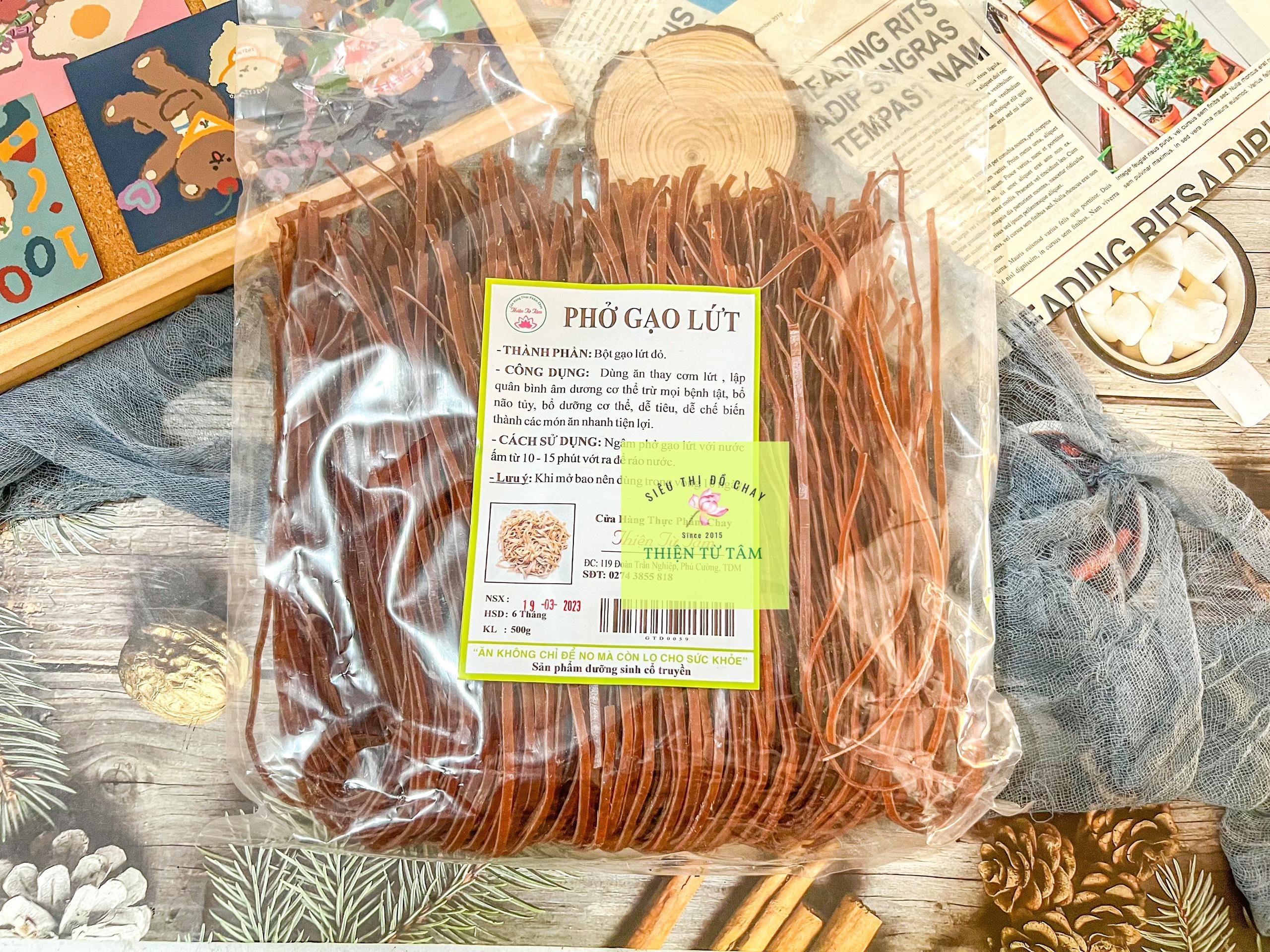 Phở khô gạo lứt gạo lứt nguyên chất cân bằng dinh dưỡng 500g