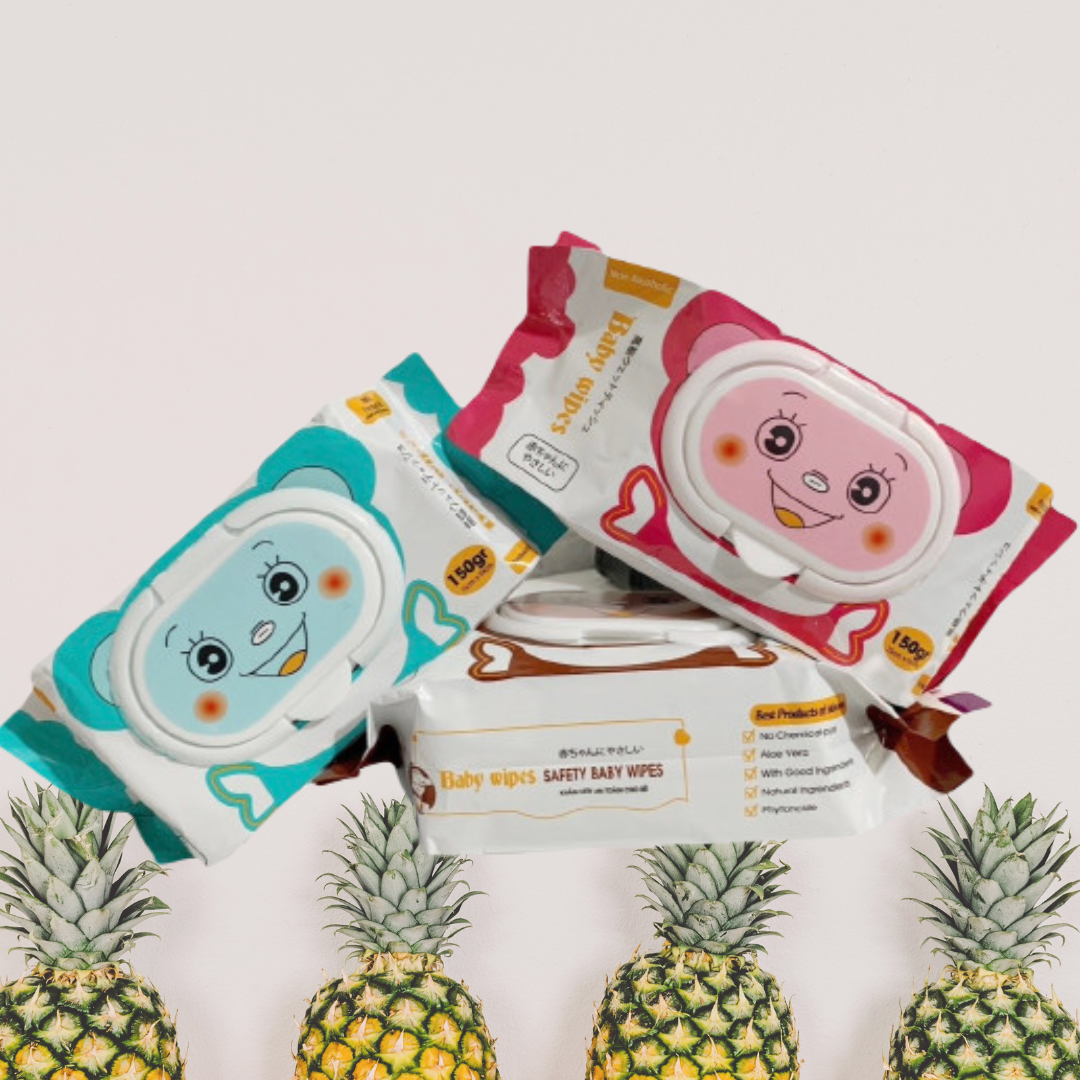 Combo 10 gói Baby Wipes 150G, TẶNG GÓI 125GAM, ĐỦ 3 MÀU, KHÔNG MÙI