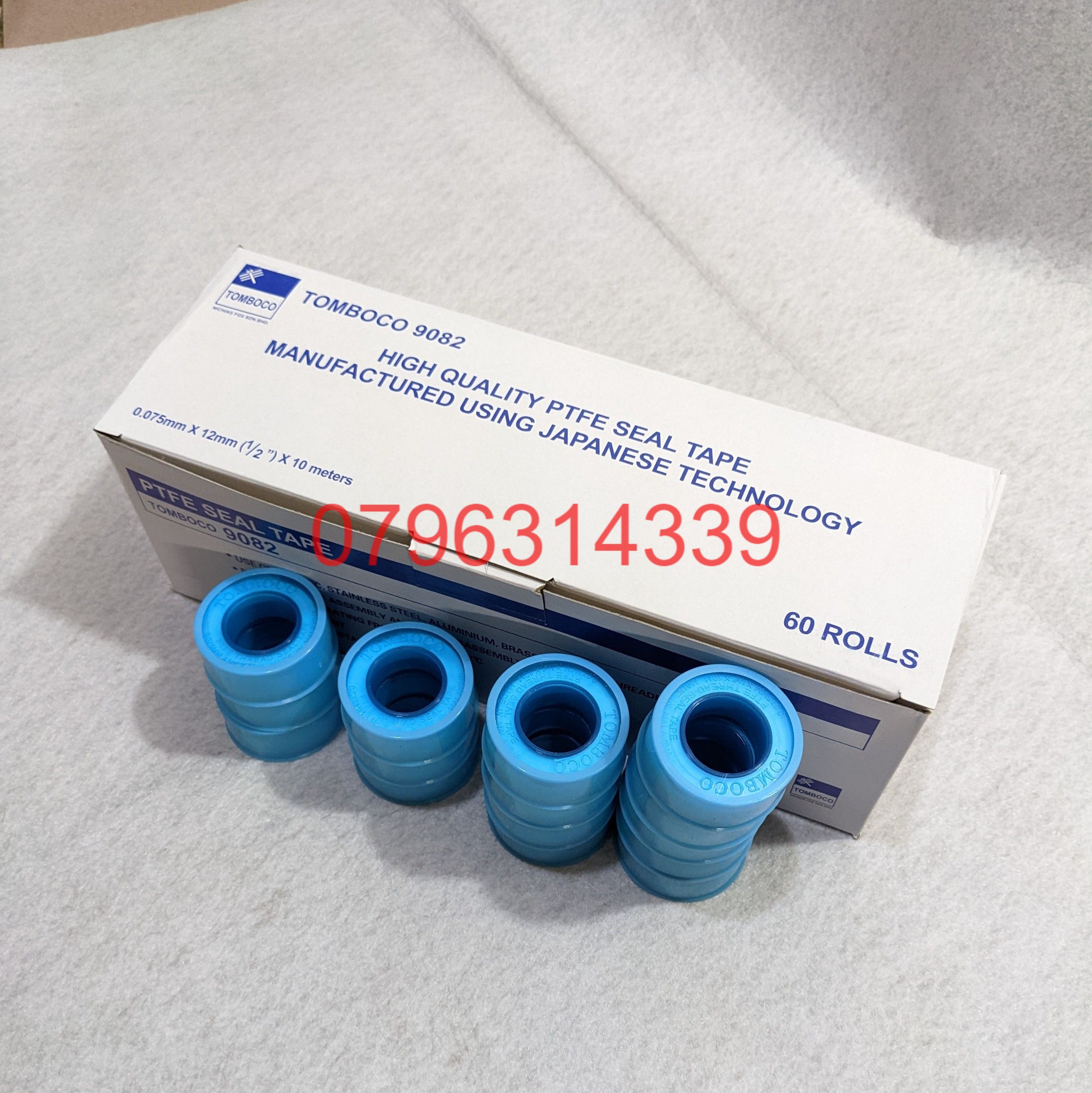 Hộp 60 cuộn băng tan, cao su non, keo lụa Tombo TOMBOCO made in Malaysia