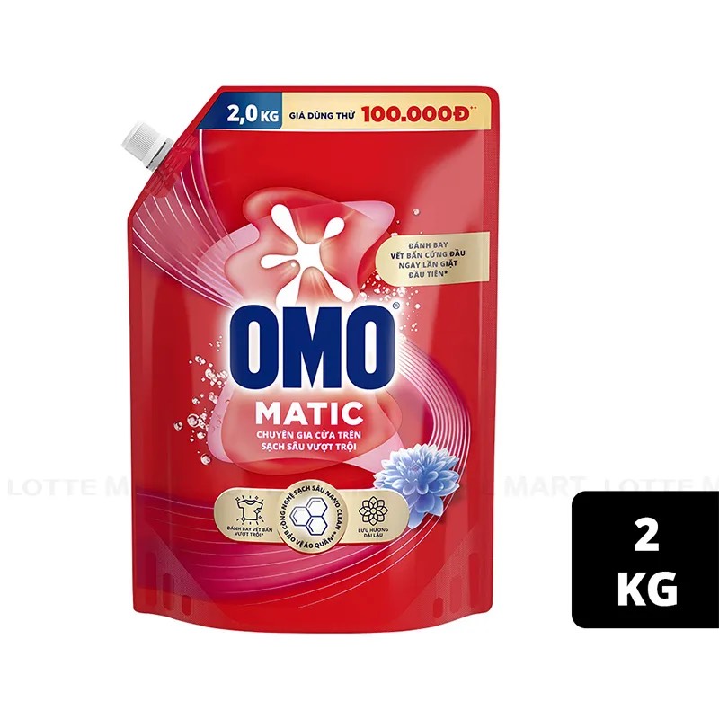 Nước giặt omo matic 2 kg