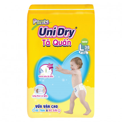 [Mẫu Mới] Tã Quần Đại Unidry Siêu Thấm đầy đủ Size ( M42 - L38 - XL34 - XXL30 Miếng )