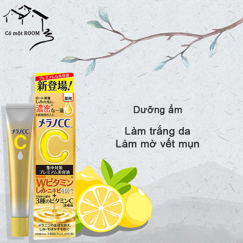 Tinh Chất Melano CC Whitening serum 20ml Dưỡng ẩm, làm trắng da, làm mờ vết mụn
