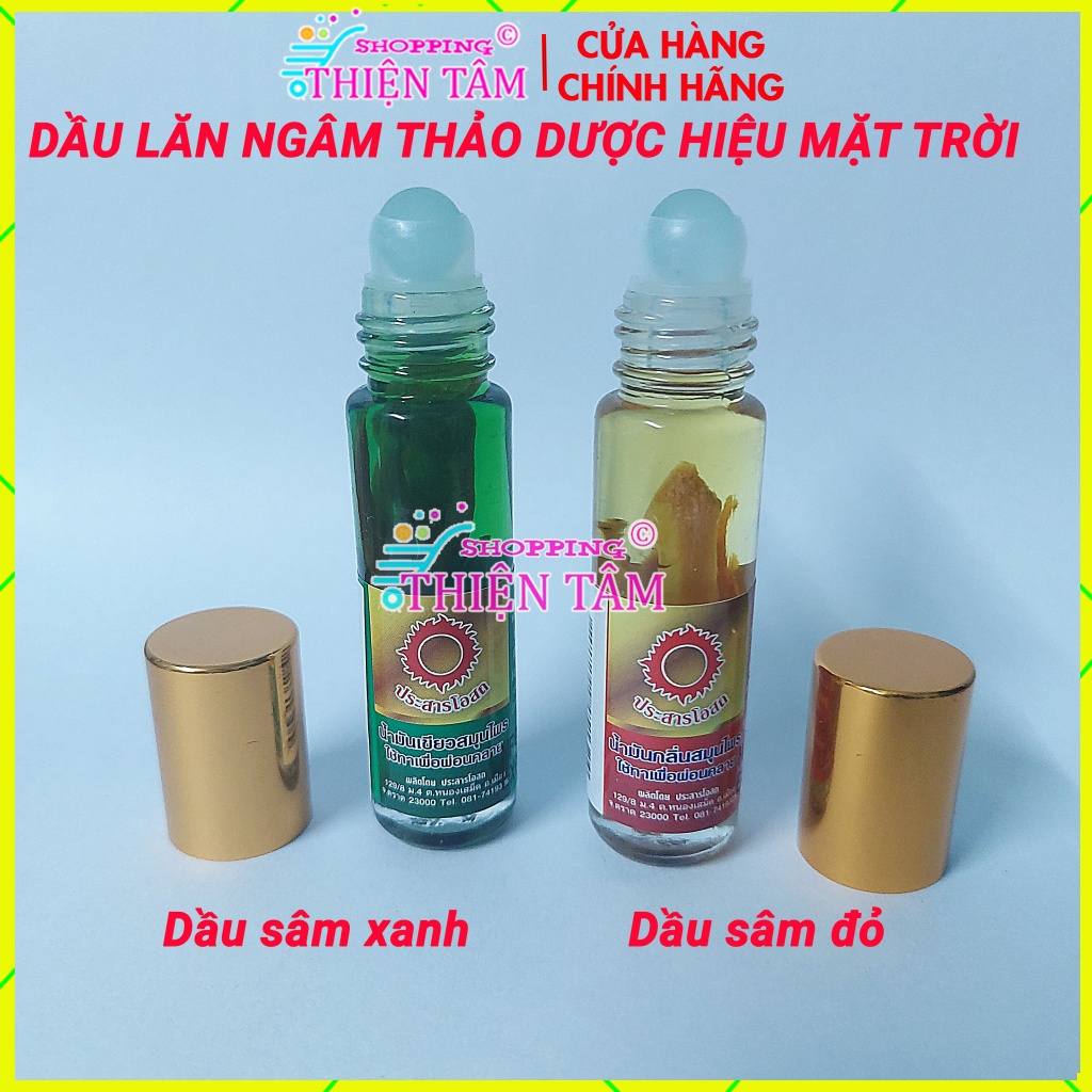 Dầu nóng nhân sâm mặt trời đỏ 4 vị thái lan