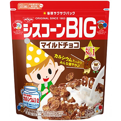 Ngũ cốc ăn sáng Nissin Nhật Bản socola 200g cho bé ăn dặm 18 tháng. Date 8/2024 - Sweet Baby House