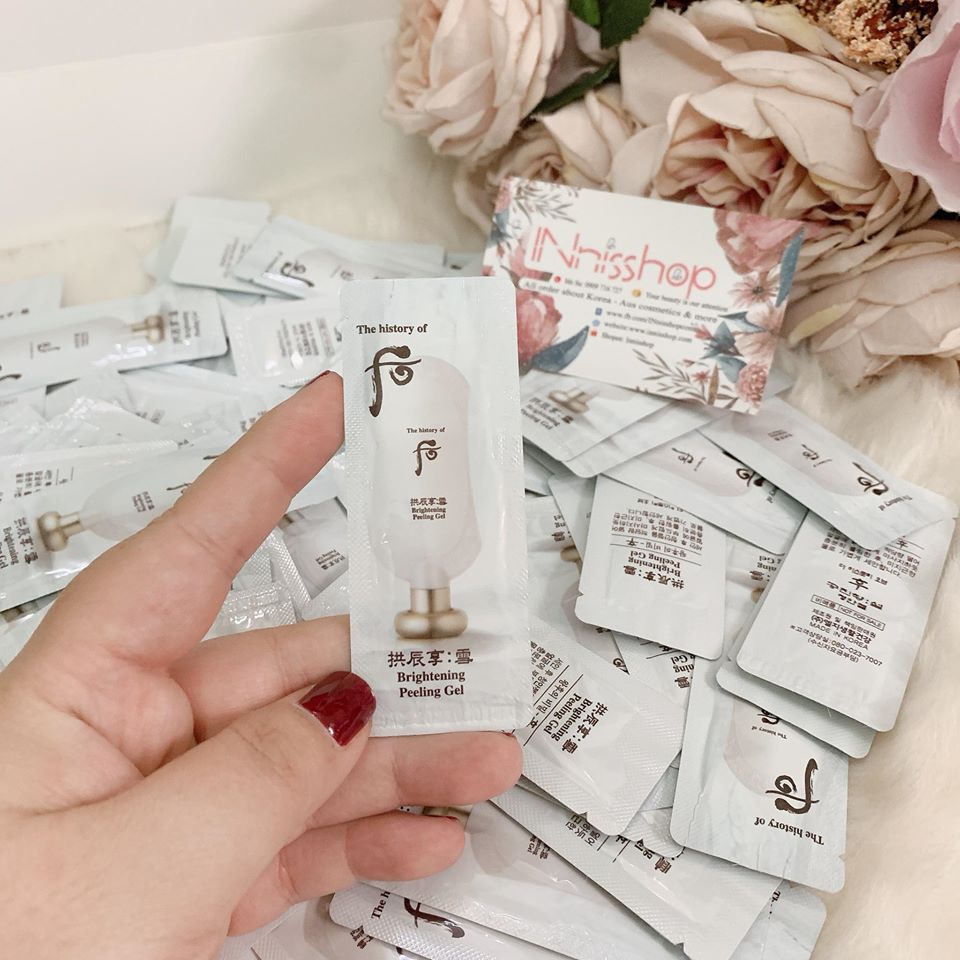 Sample tẩy da chết whoo brightening peeling gel