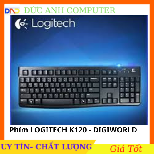 Bàn Phím LOGITECH K120 - Lướt phím Mượt Mà Hàng Dùng Siêu Bền - Chính Hãng Bảo Hành 3 Năm