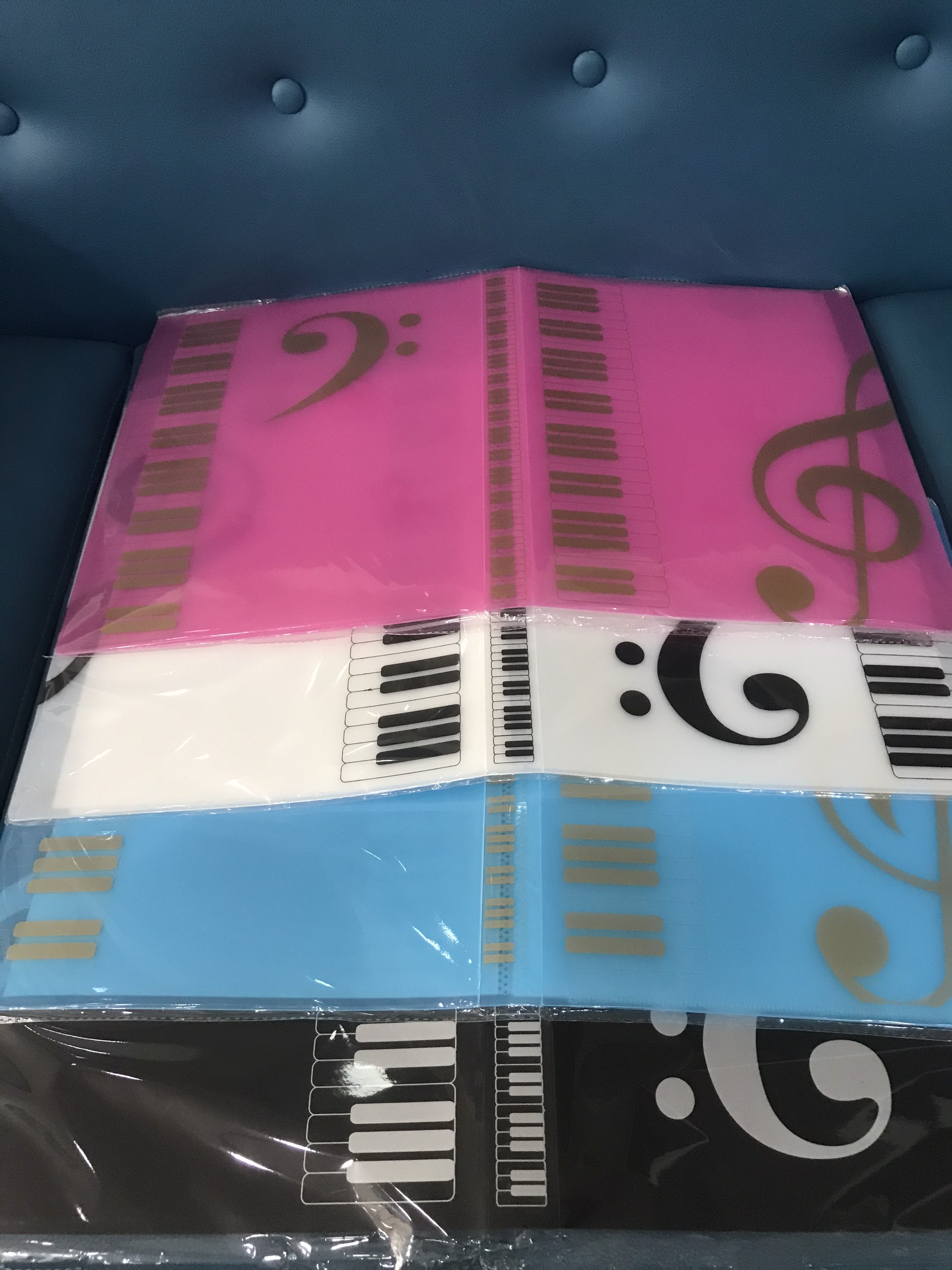 [HCM] XẢ KHO SALE SẬP SÀN - BÌA LÁ A4 ĐỰNG GIẤY sheet nhạc 40 lá - HỌA TIẾT NỐT NHẠC siêu xinh