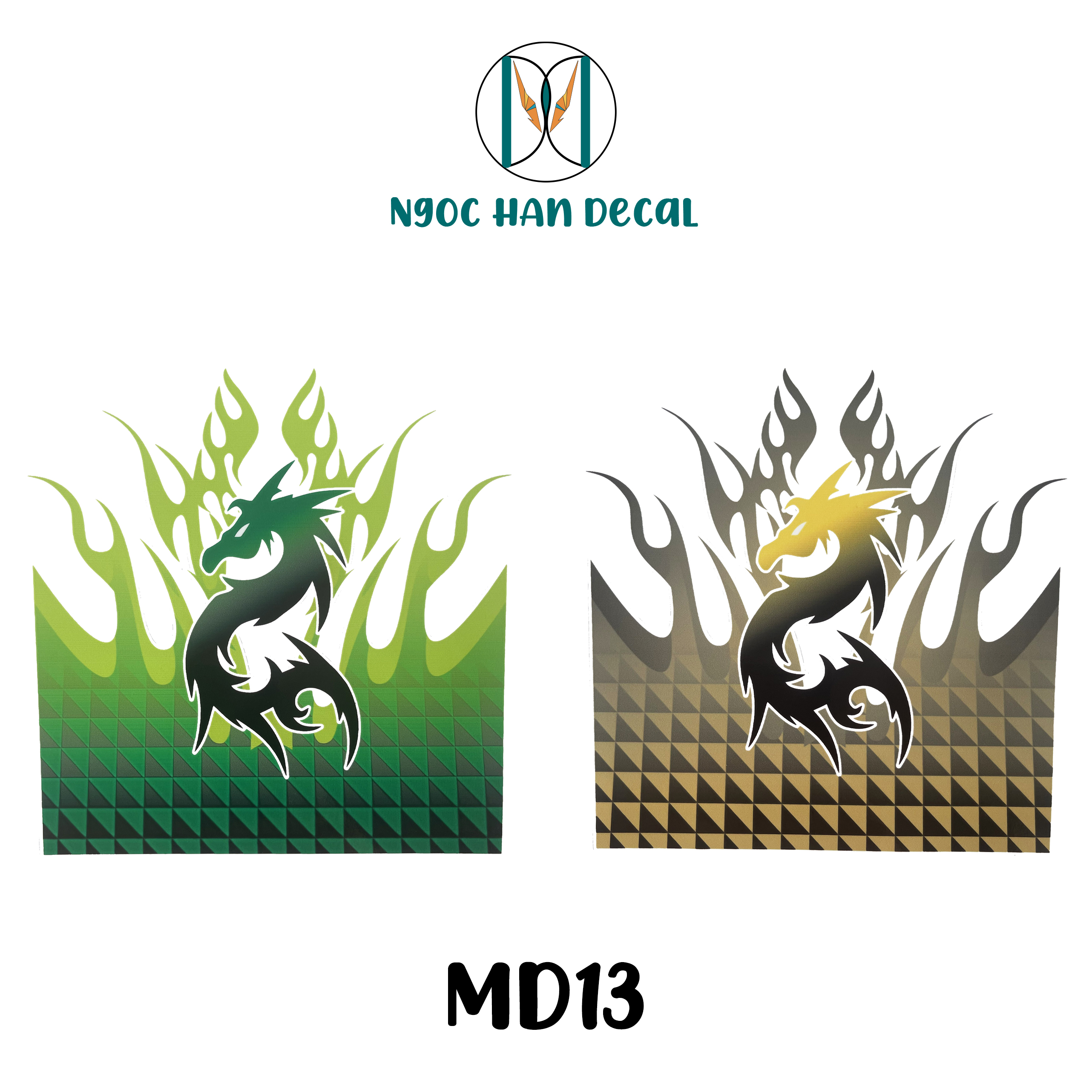 Tem dán mỏ dè trước sau xe máy
