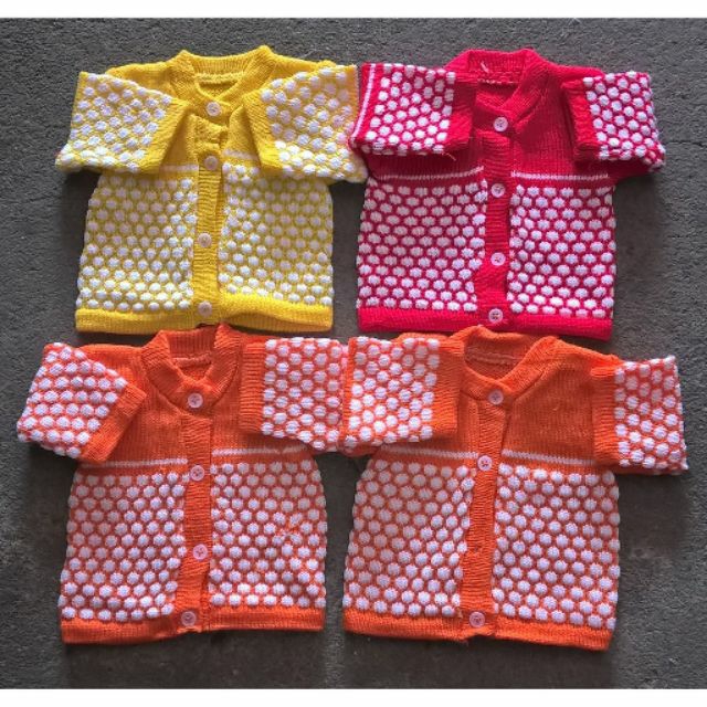 Áo len mắt na sơ sinh cho bé/nhiều màu size 3-5kg