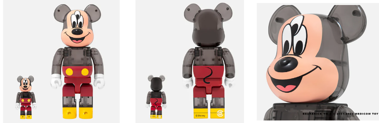 海外限定 Bearbrick CLOT D 3Eyed Mickey Mouse（海外3/3発売