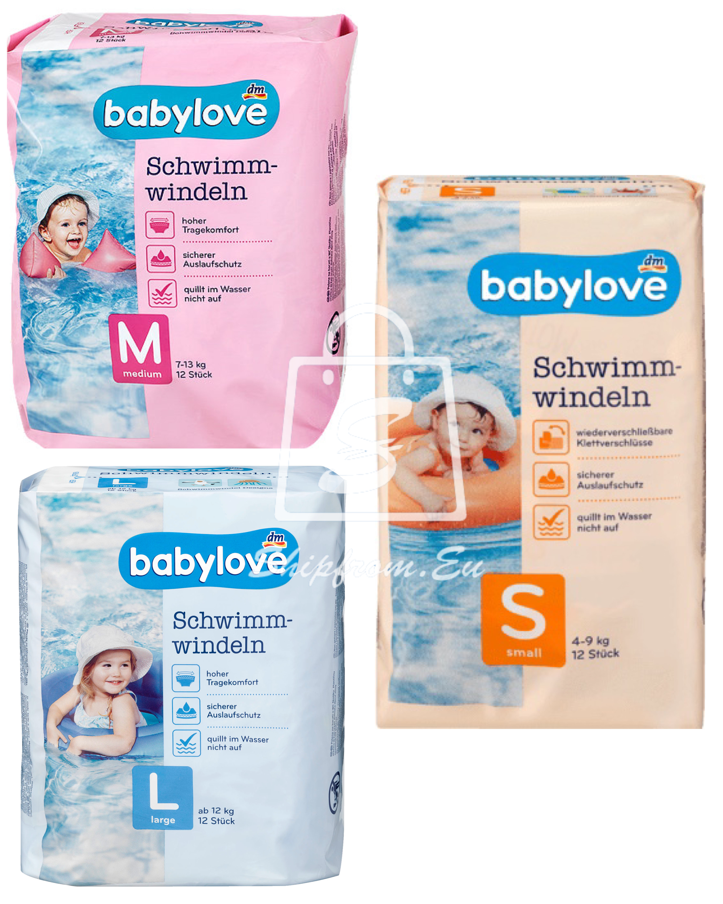  Bỉm bơi Babylove Đức cho bé đủ size từ 4-20kg có tách lẻ date 2028 