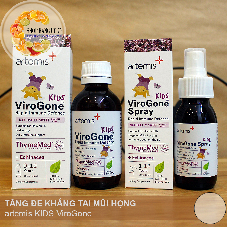 Tăng đề kháng Tai Mũi Họng - artemis KIDS ViroGone