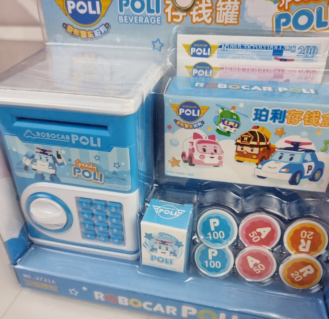 Két sắt mini POLI cho bé chạy pin