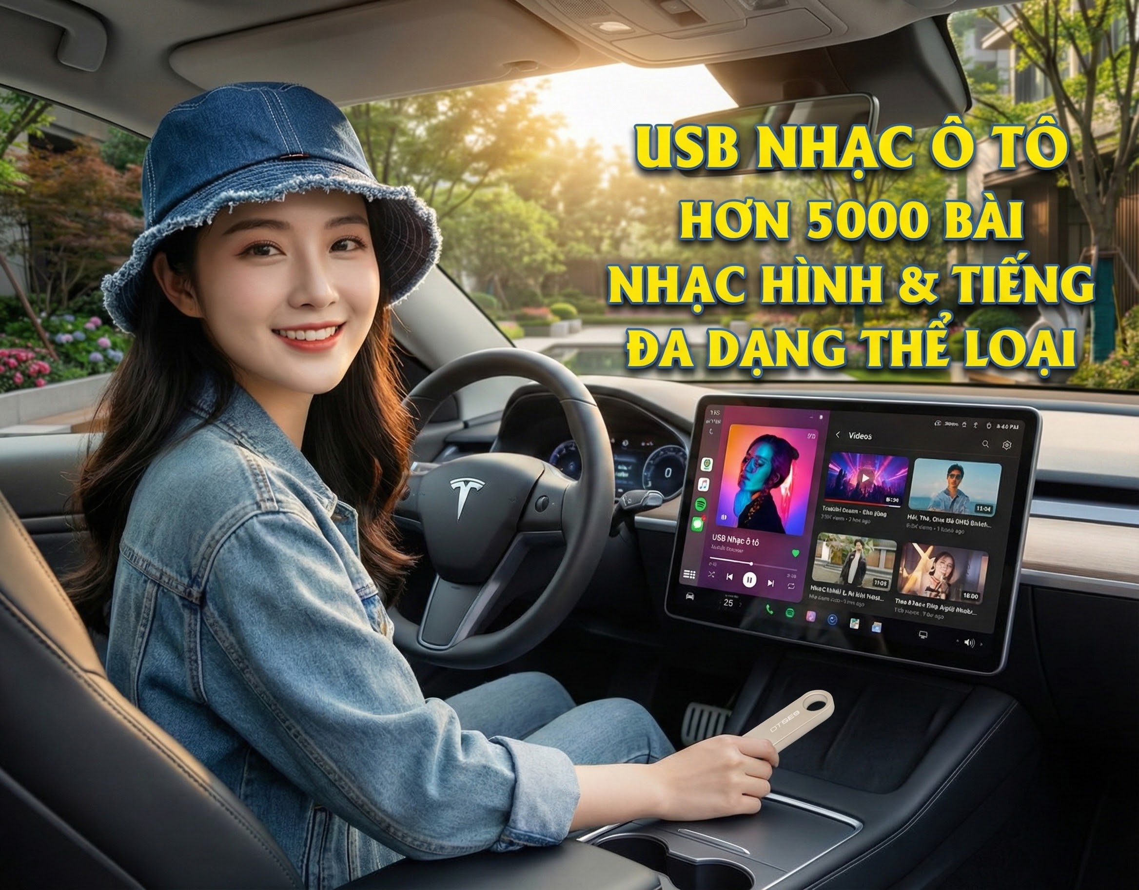USB 5000 BÀI NHẠC HÌNH VÀ NHẠC TIẾNG ĐỦ THỂ LOẠI CHO Ô TÔ MÁY NGHE NHẠC LOA KẸO KÉO