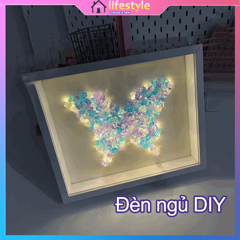 DIY Set / Khung tranh đính đá pha lê size 27x22CM handmade quà tặng người yêu, quà sinh nhật, quà kỉ niệm