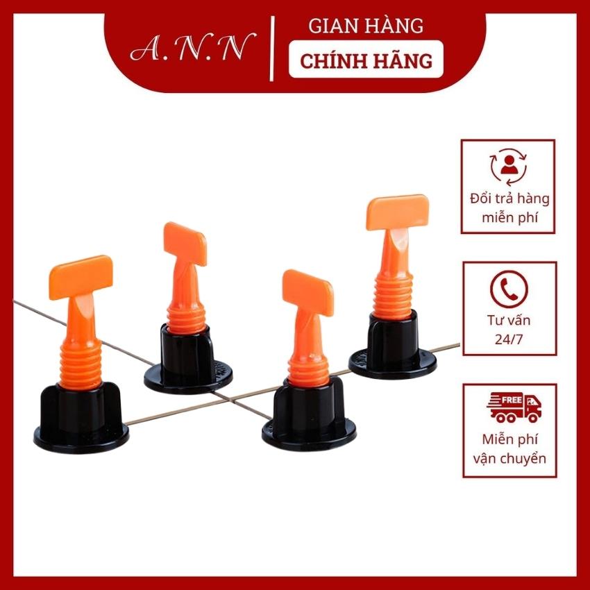 Ke nhựa chữ T, ke cân bằng, ke nhựa cân bằng, vít cân bằng ốp phẳng gạch kèm cờ lê móc - Tặng kèm ke chữ thập