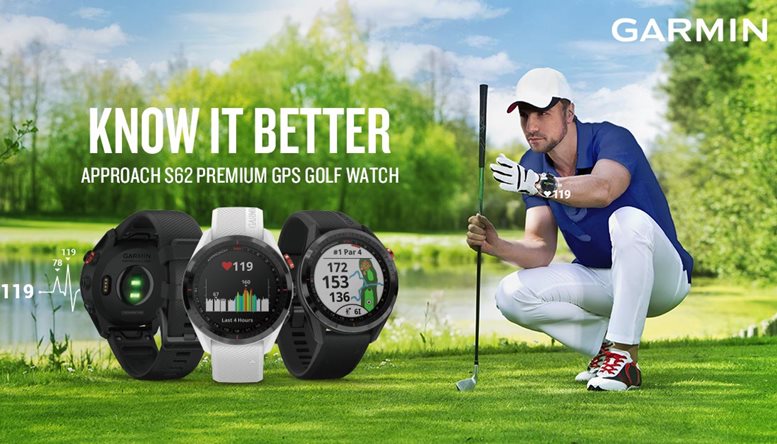 Đồng hồ chơi golf Garmin Approach S62 chính hãng Việt Nam