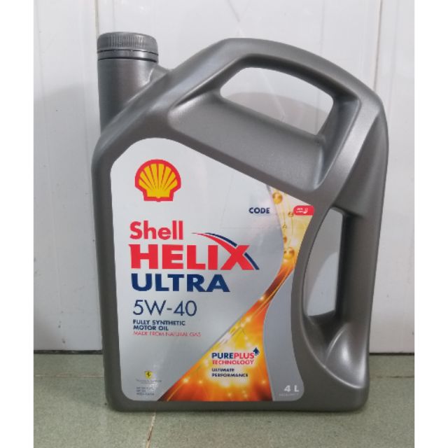Nhớt shell helix ultra 5w40 ôtô 4 lít