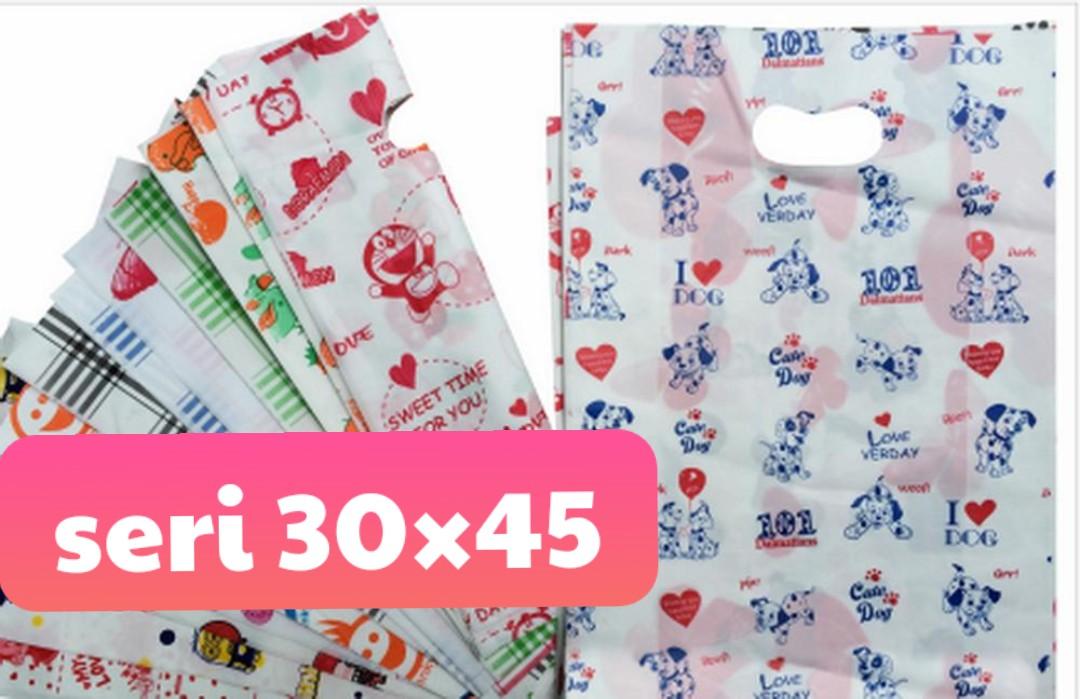 Túi xốp đóng gói hàng in sẵn hoa văn tùy chọn seri ( 1kg hoa văn , màu hoặc hình ngẫu nhiên )