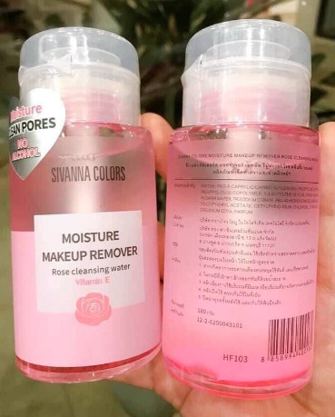 Nước Tẩy Trang Sivanna Colors Moisture Makeup Remover Rose 180ML