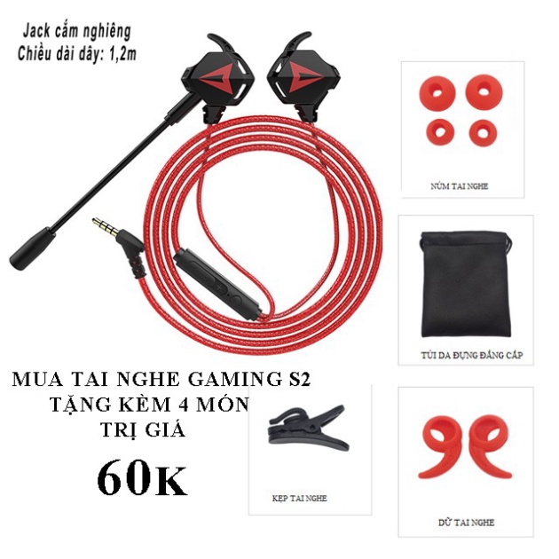 [Freeship] Tai nghe game thủ chính hãng sendem S2 - Tai nghe gaming S2 với thiết kế cực đẹp có Mic rất chuyên nghiệp