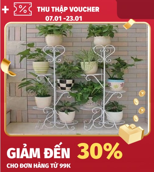 Kệ Để Chậu Hoa Cây Cảnh 5 Tầng