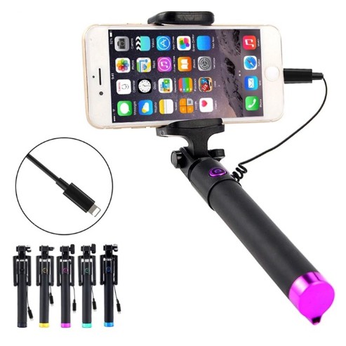 Gậy Tự Sướng Selfie Stick Cổng Lightning Cho Iphone 5/6 and cổng 3.5 cho Android