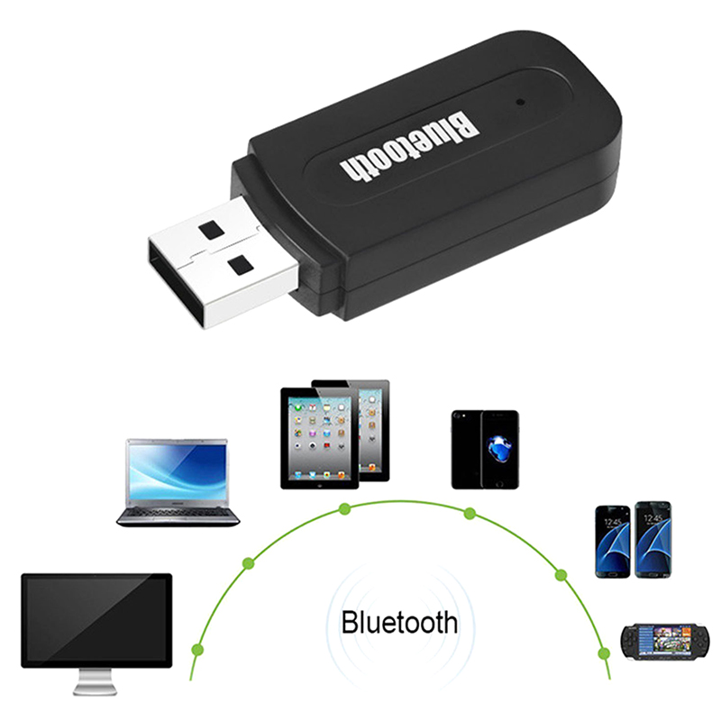 UNI USB Bluetooth 2.0 PC Adapter Không Dây Stereo Âm Thanh Âm Nhạc Receiver 3.5Mm AUX Jack Cho Máy Tính Xách Tay Máy Tính Loa Tai Nghe