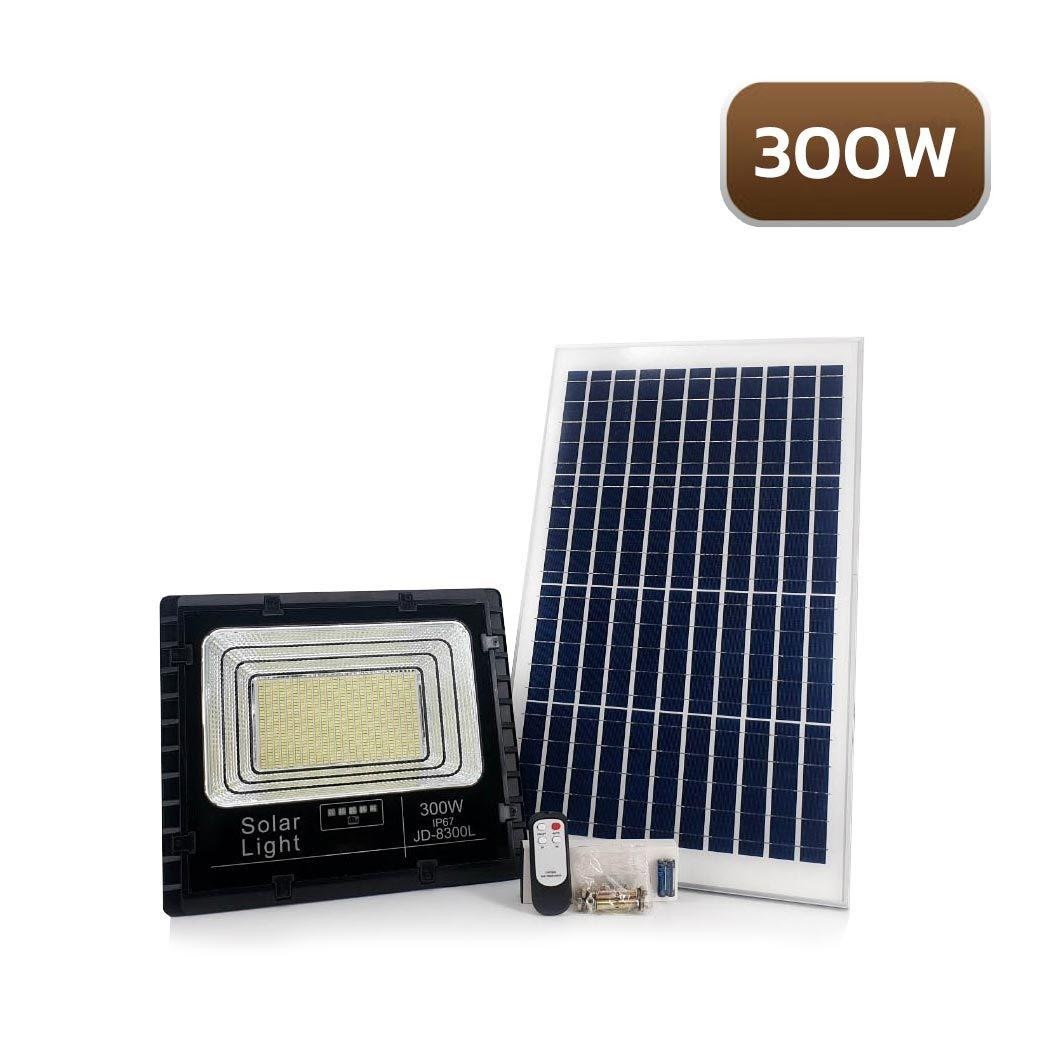 ĐÈN PHA NĂNG LƯỢNG MẶT TRỜI 300W , KÈM REMOTE  VÀ TẤM NĂNG LƯỢNG