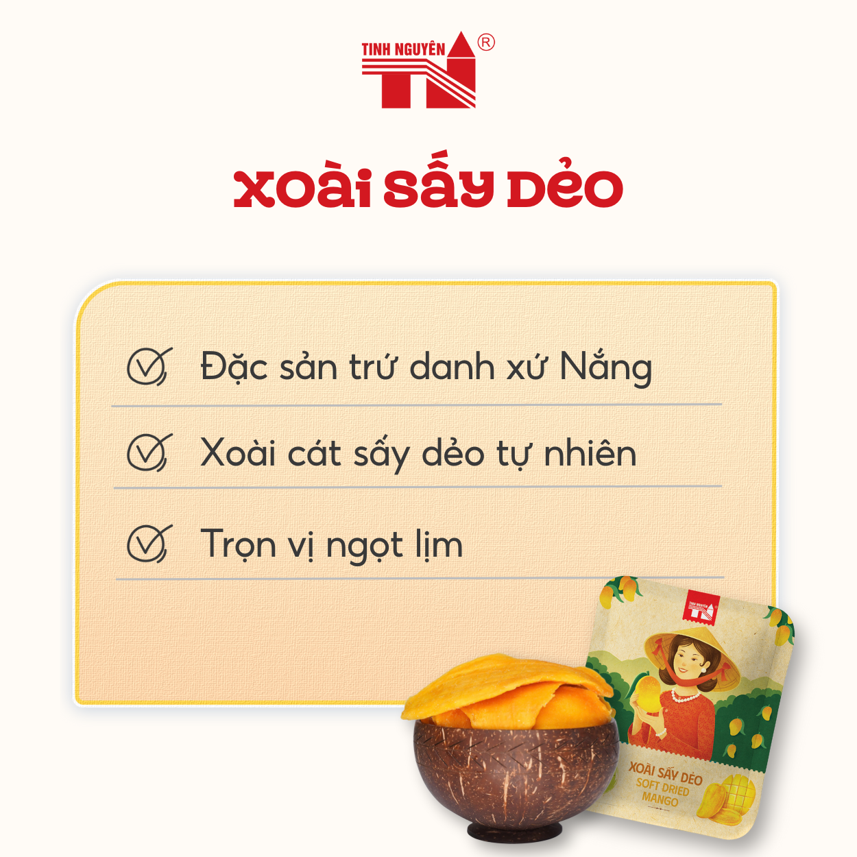 Trái Cây Sấy Dẻo Đặc Sản Xứ Nắng - Tinh Nguyên