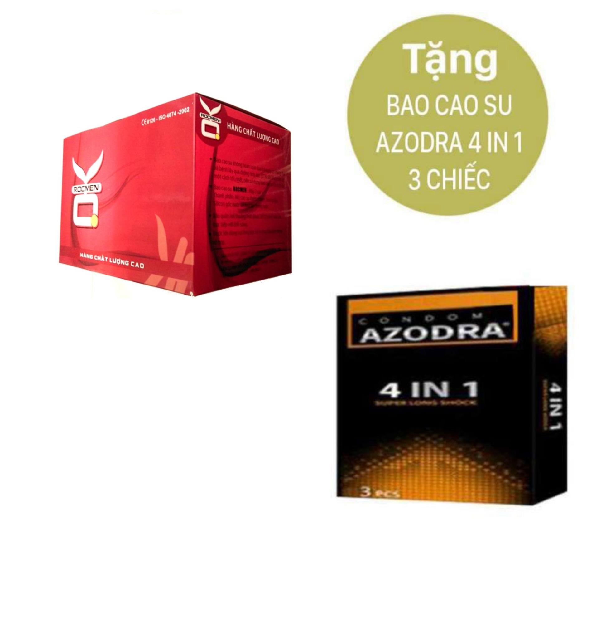 [HCM]Bộ 1 hộp lớn Bao cao su OKRM không mùi 144 chiếc.Tang 1 hop bao cao su azodra gan gai keo dai