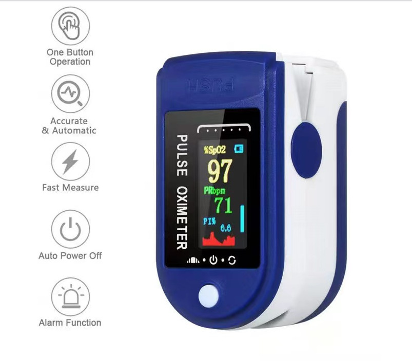 Bảo hành 12 tháng - Máy đo nồng độ o.xy trong máu spo.2 loại tốt LK88 đo 3 chỉ số - KU0009