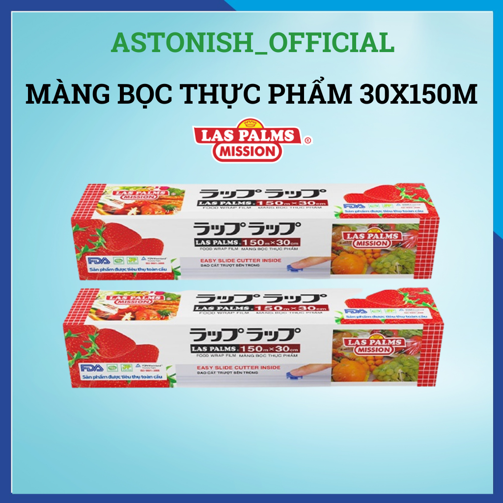 Màng bọc thực phẩm chính hãng Las Palms giúp bảo quản thực phẩm 30x150m