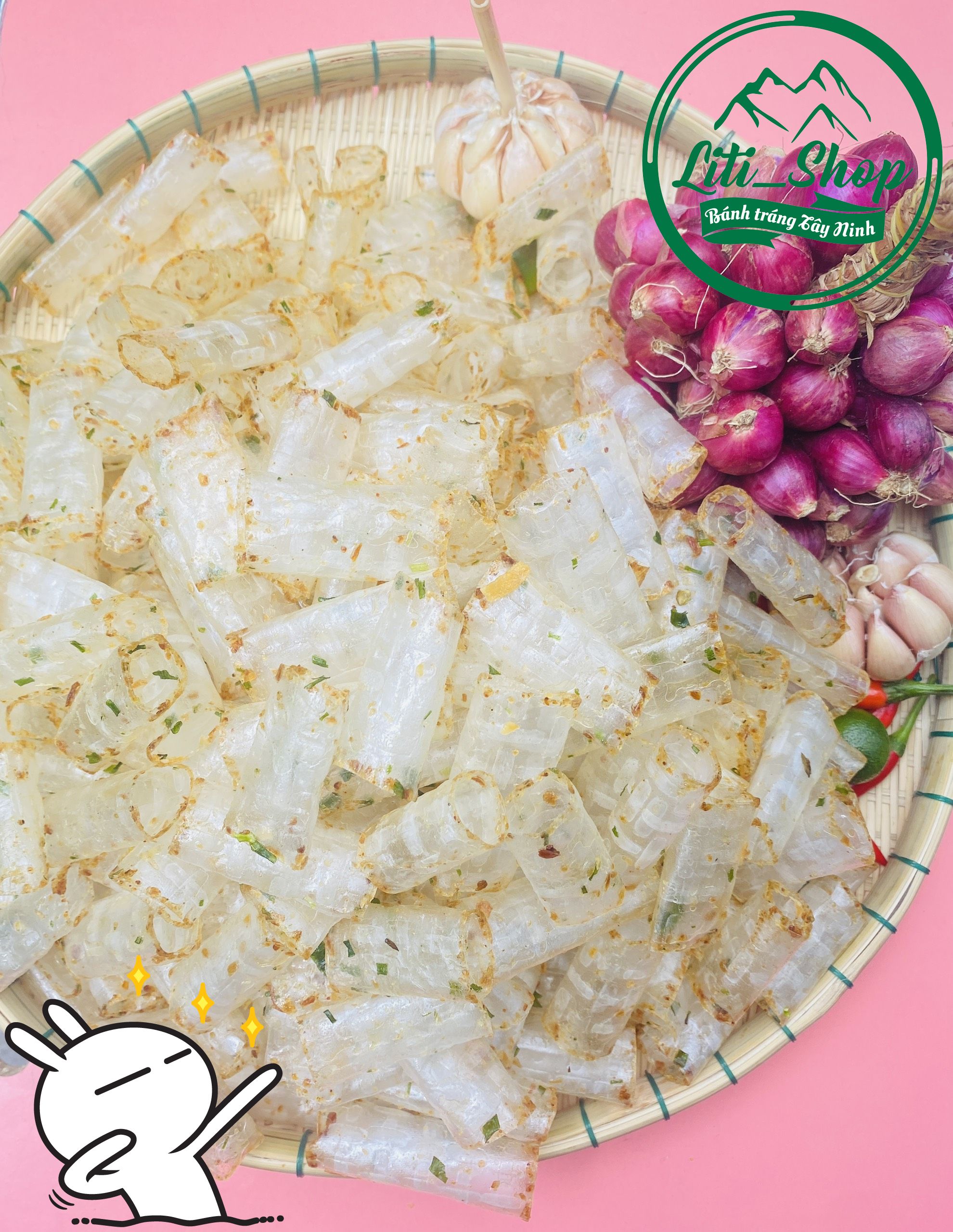 Bánh tráng Cuộn Dầu hành