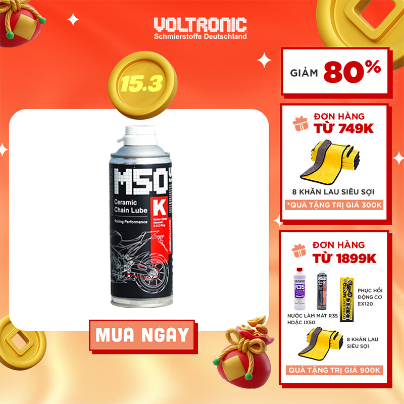 Xịt dưỡng sên phử sứ cao cấp nhập khẩu đức voltronic m50-k ceramic chain lube - voltronic vietnam store