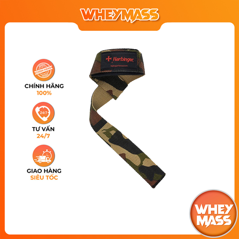 Dây Kéo Lưng Tập Gym Harbinger Padded Cotton Camo - Chính hãng