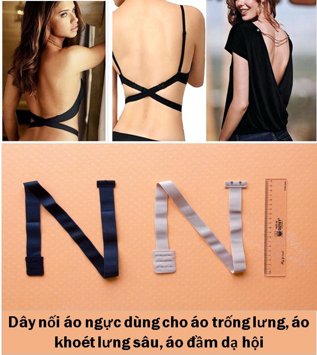 [HCM]Dây nối áo ngực dùng cho áo trống lưng đầm dạ hội đan dây áo ngực theo ý