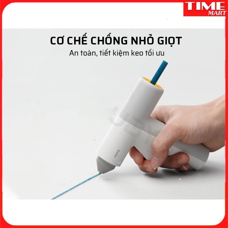 [CHÍNH HÃNG] Súng Bắn Keo Nến Không Dây Cầm Tay Thông Minh Xiaomi Hoto 125mm [ TIME_MART siêu thị tiện ích gia đình]