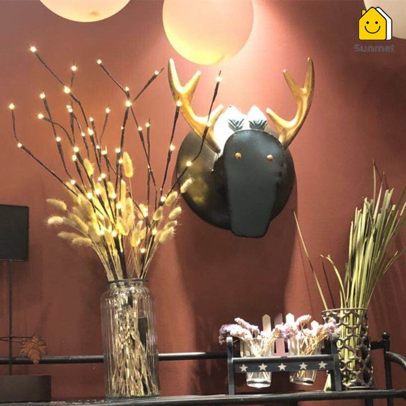 Đèn LED Nhánh Cây Sử Dụng Pin & Cắm Điện Decor Bình Hoa Nhà Hàng Khách Sạn Phòng Khách Tiệc Ngoài Trời Sunmet