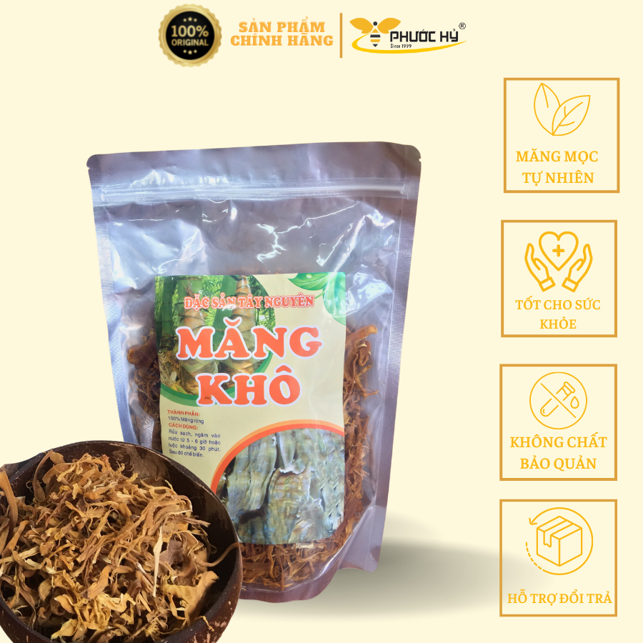 Măng le sợi 500g- Đặc sản Tây Nguyên- chất lượng, không tẩm hóa chất