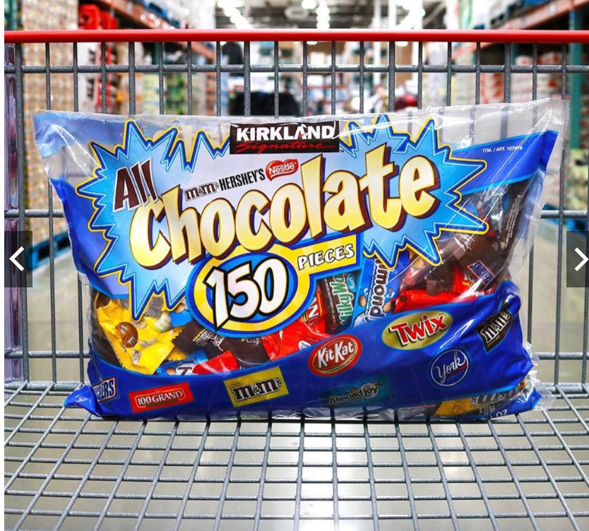 Kẹo sô cô la Kirkland túi 2.55kg -150 viên