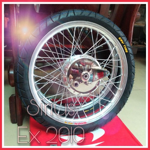 [HCM]Bánh căm Ex 2010 Sirius niềng Banzai trươc sau 1.4 made in Thailand có má đùm sau mạ crom