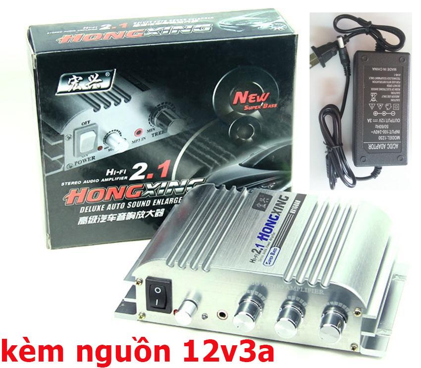 Ampli mini 2.1 hongxing hifi hx168 - super bass