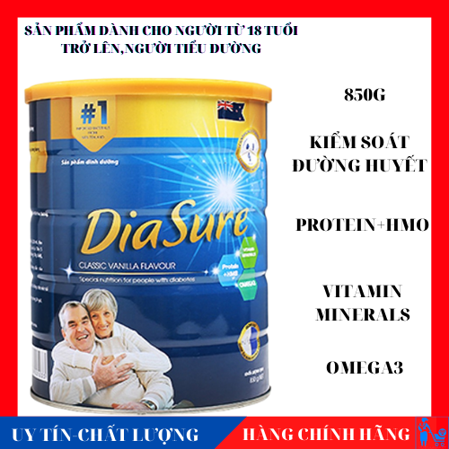 Sữa non dinh dưỡng Diasure dành cho người tiểu đường 850g- Huệ Lan Mart