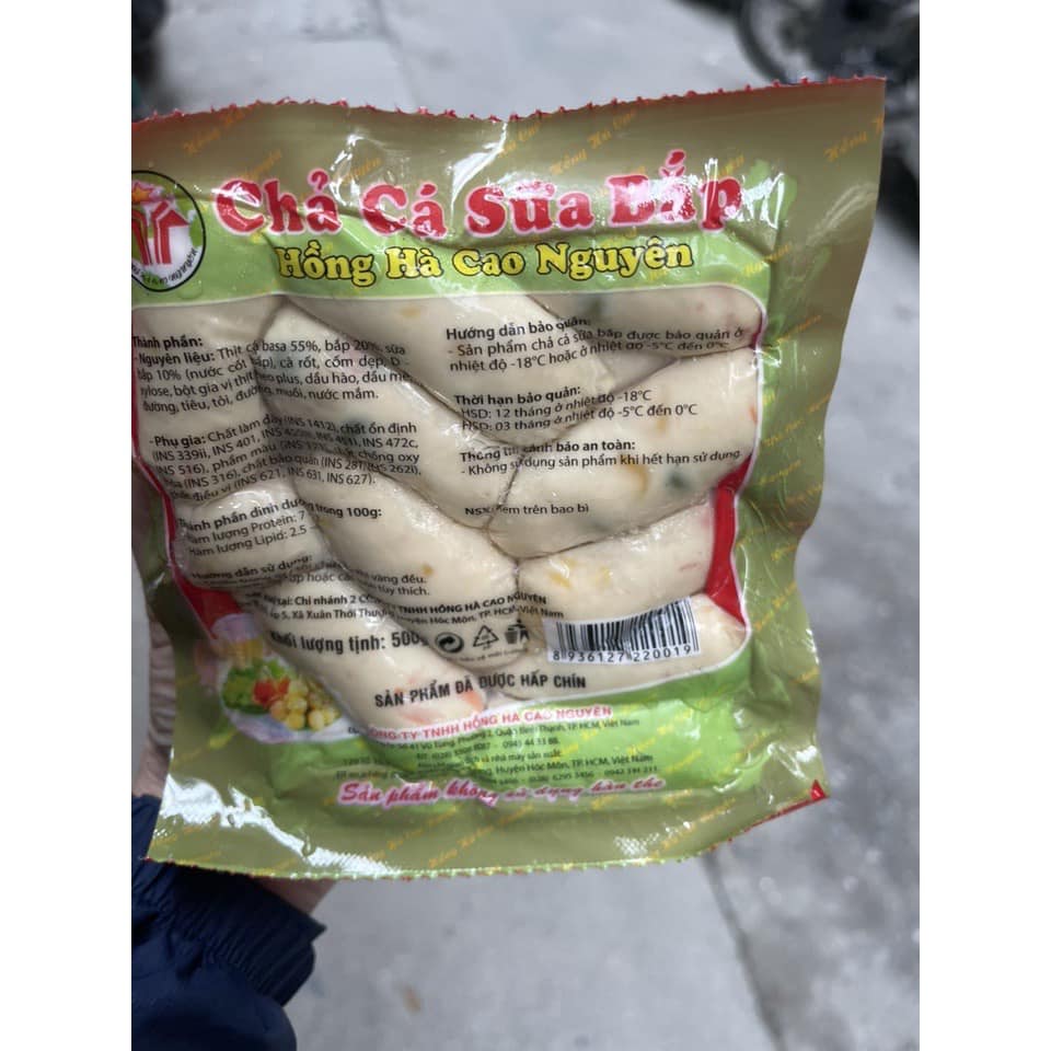 Chả cá sữa bắp- xúc xích ngô 500g